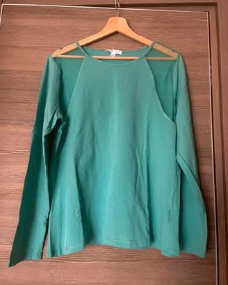 Maglia verde sportiva