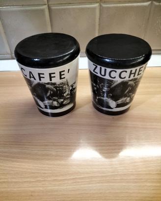 Barattoli vintage caffè zucchero 