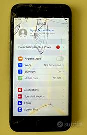 iPhone 7 128GB funzionante, schermo rotto