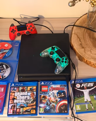 Sony ps4 500gb slim + 2 controller +firmware 12.50