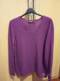 maglione donna fucsia