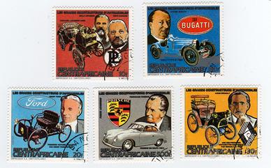 Riproduzione Francobolli Auto inizio XX secolo