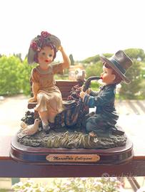 Statuine Fanciulli su Panchina Collezione Marcopol