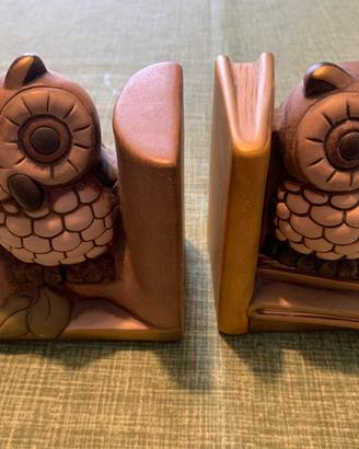 Coppia di gufi porta libri Thun