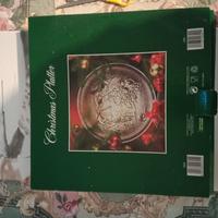 2 Piatti Natale Vetro made in Italy