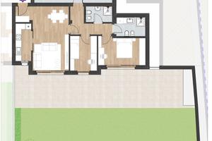 W3: Trilocale con giardino a Montagna