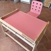 scrivania + sedia girevole per bambini 