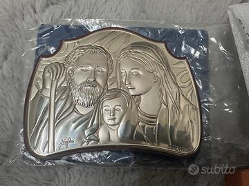 QUADRETTO “SACRA FAMILIA”  in Argento