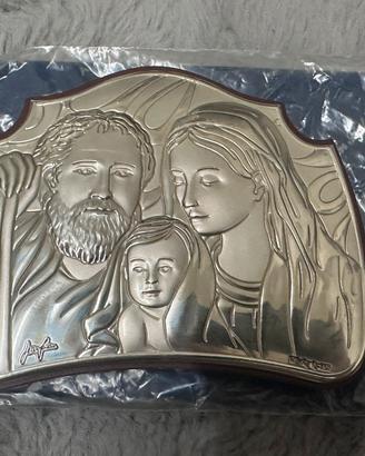 QUADRETTO “SACRA FAMILIA”  in Argento