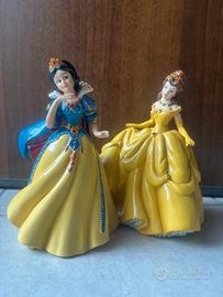 Disney 2x porcellane Principesse Biancaneve Belle
