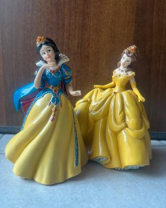 Disney 2x porcellane Principesse Biancaneve Belle