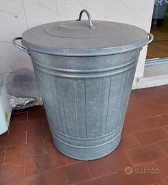 BIDONE CONTENITORE con COPERCHIO