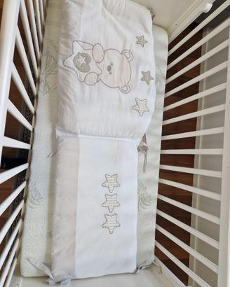 Lettino, materasso e paracolpi