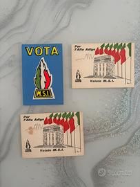 Cartoline Propaganda Politica MSI  Elezioni 1963