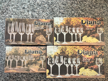 Bicchieri cristallo Bohemia