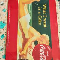 Coca cola targa in alluminio vintage
