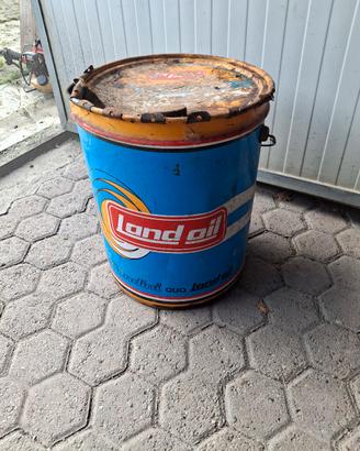 bidone latta olio 