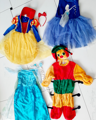 VESTITI CARNEVALE 3-4-5-6 anni