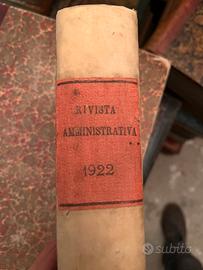 Collezione Rivista Amministrativa 1850 1922