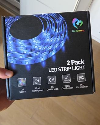 Bellababy striscia LED 10 m (2×5 m) RGB — kit comp
