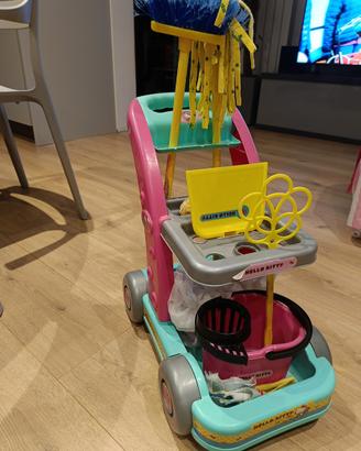 Hallo kitty carrello pulizie