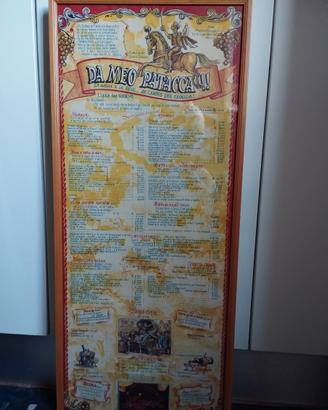 Menù d'epoca del ristorante "Da Meo Patacca"