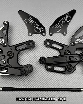 Pedane arretrate KAWASAKI ZX10R 2008 - 2010