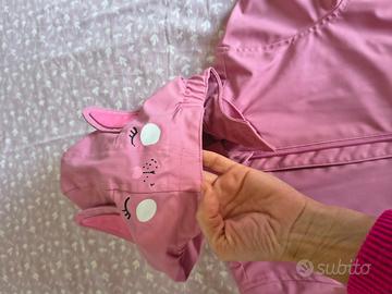 giacca impermeabile bambina poco piano