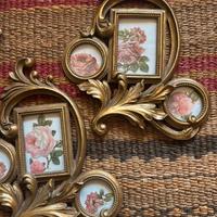 Set 2 cornici dorate