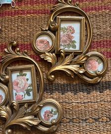 Set 2 cornici dorate