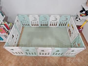Box recinto neonati 150x150 cm + tappeto puzzle
