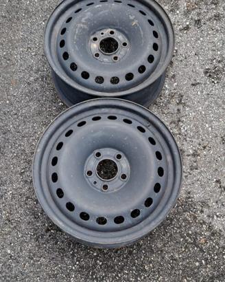 2 - CERCHI IN LAMIERA 7X16 5X110 ET41 CB 65,1