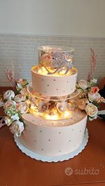 Torta scenografica 25 anni di matrimonio 