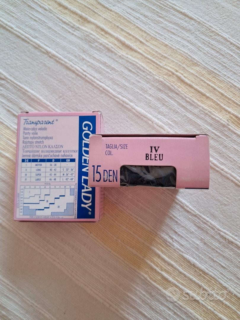 4 paia di collant di diverse marche taglia 3 FR44/46 UK9.5 US/D42/44
