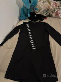 Vestito donna banda aokoro black/white