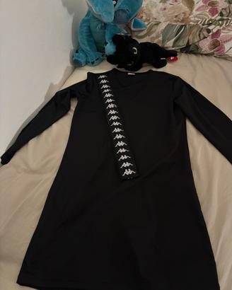 Vestito donna banda aokoro black/white
