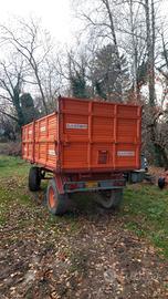 rimorchio agricolo 2 assi con ralla