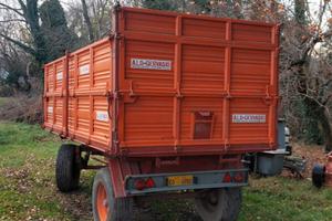 rimorchio agricolo 2 assi con ralla