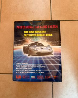 Stereo Auto CD/MP3 Single DIN - Con Telecomando