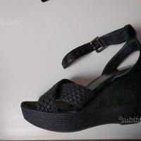 Zeppe in pelle e corda tag. 37