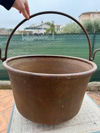 Grande paiolo in rame