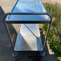 Carrello acciaio gueridon