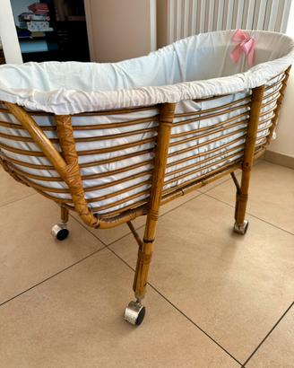 Culla in vimini per neonati