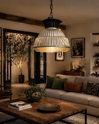 Plafoniera industriale vintage grande Ø60 cm – sti