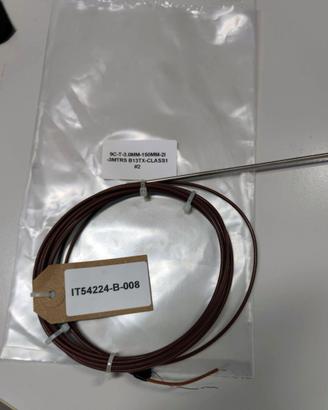 Sonda a termocoppia tipo T 3mm cavo da 3m Nuova.