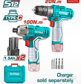 Set  avvitatore 12v Total