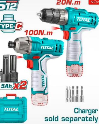 Set  avvitatore 12v Total
