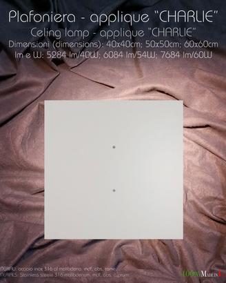 Plafoniera-Applique CHARLIE a luce indiretta
