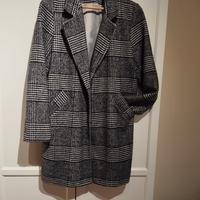 Cappotto a quadri donna