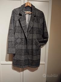 Cappotto a quadri donna